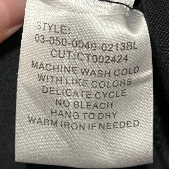 Roper Womens Pearl Snap Shirt Sz L Black Western Rodeo Ranch Embroidered Country - Picture 8 of 9